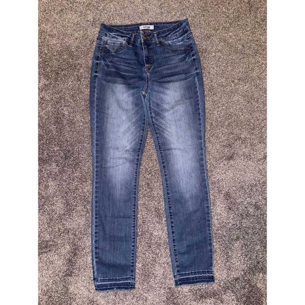 Refuge Women's Dark Blue Skinny Jeans Size 6 - Picture 2 of 7